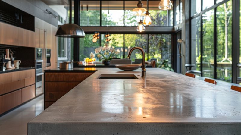 Concrete Countertop Pouring in Napa, CA